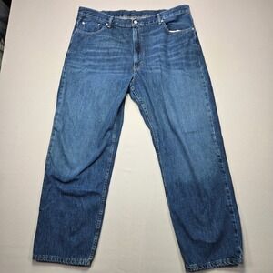 Levi's 550 Relaxed Fit Jeans Classic Blue‎ Denim Everyday Casual Men's W42 L30